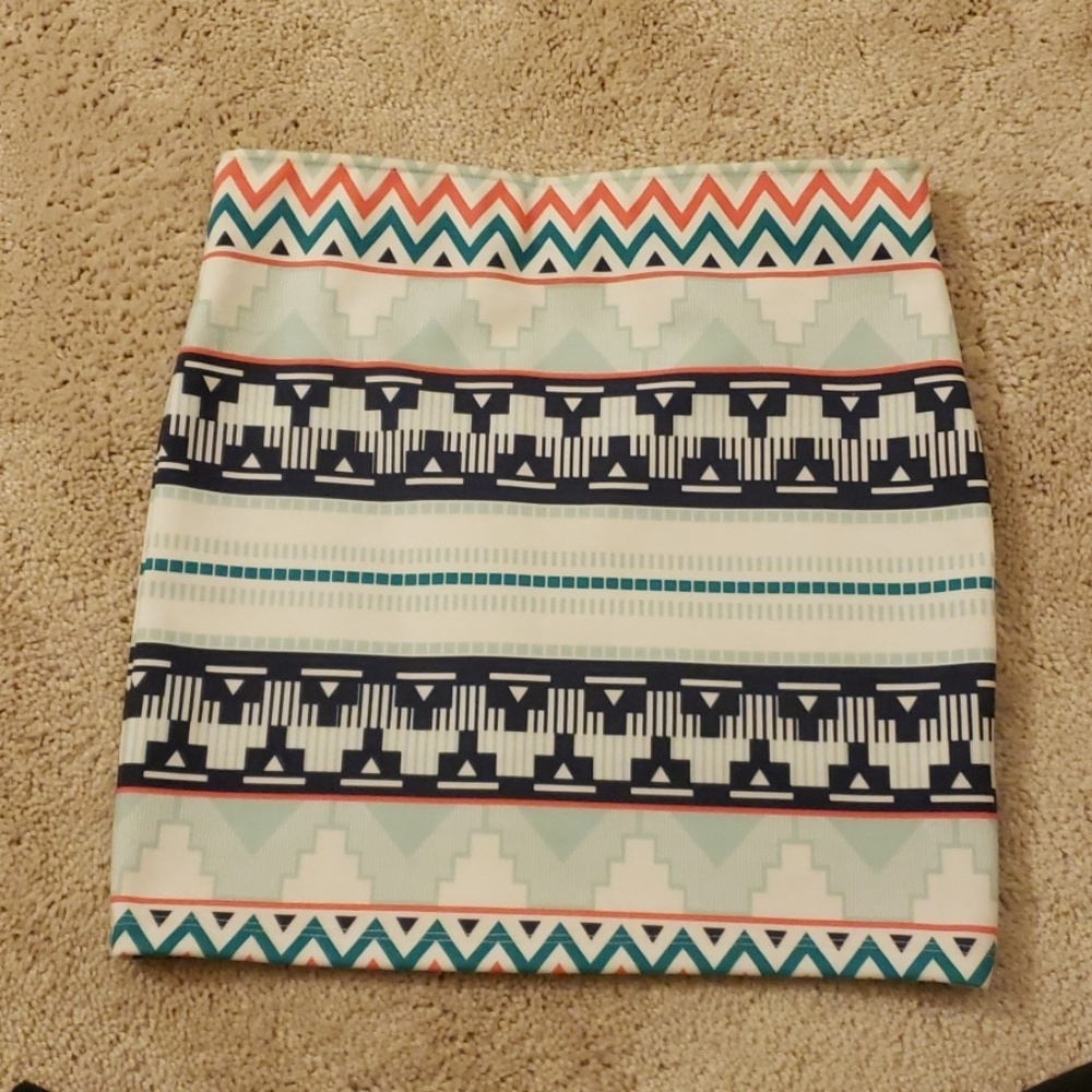 Zara geometric skirt